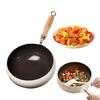 Traditional Belly Thick Wok Non-Stick Bottom Frying Pan Even Heating Iron Skillet Versatile