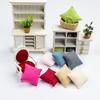 For Couch Sofa Play House Mini Dollhouse Pillows Toys Furniture Doll Accessories Miniature Cushions