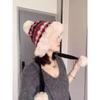 Autumn and Winter Women's Knitted Plush Hat, Thickened Lei Feng Hat, Women's Outdoor Cold Proof Fisherman Hat, Versatile Ear Protection Cover