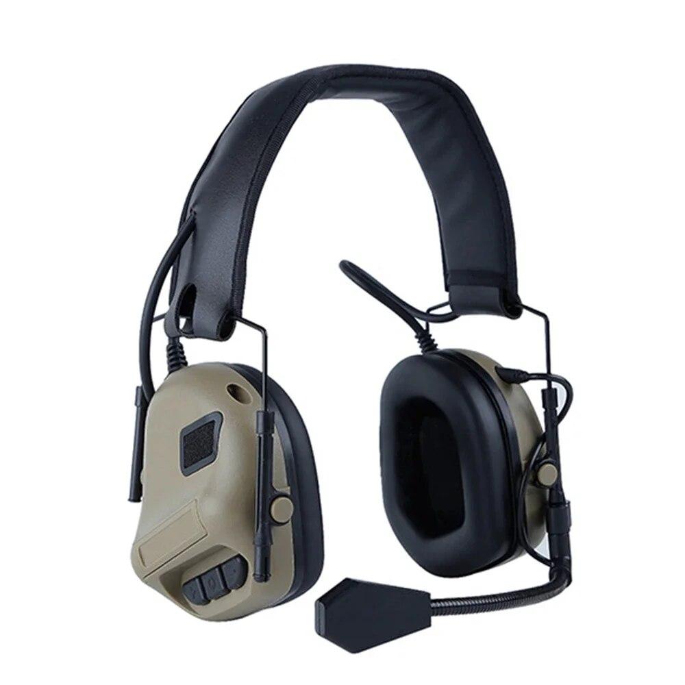 Тактическая гарнитура, наушники, военные наушники, гарнитуры для стрельбы, защита для слуха, защита для ушей, использование с PTT