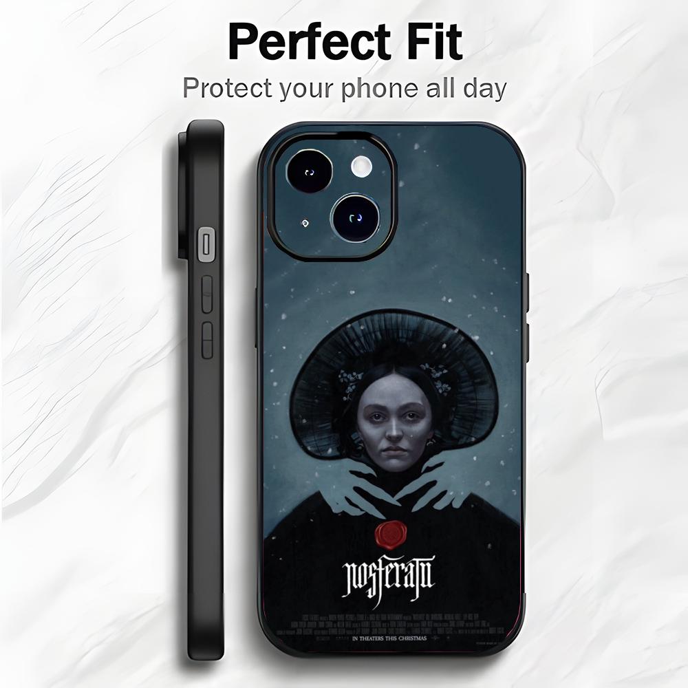 Классический фильм ужасов N-Nosferatu Чехол для телефона Чехол для телефона Мягкая упаковка Легкий Для iPhone17 16 15 14 13ProMax