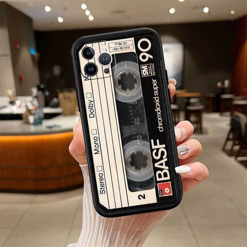 Cassette Vintage Tape Case for Samsung M55 M35 M15 A02 A05S A05 A06 A15 A12 A13 A10 A16 A20 A22 A24 A25 A30 A31 A32 A33 A35 A42 A50