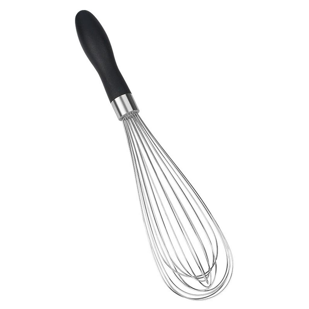 Stainless Steel Manual Whisk Heavy Duty Baking Tool Egg Beater For Cake Cream Mixing With Ergonomic Handle