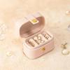 Square PU Leather Earrings Ring Storage Box Ring Jewelry Organizer Mini Ring Box Storage Container