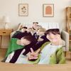 Знаменитая B-BTS KPOP Звезда Мягкий Фланелевый Плед, Теплый Уютный Плед для Кровати, Дивана, Диванчика, Спальни, Гостиной, Путешествий, Кемпинга Подарок