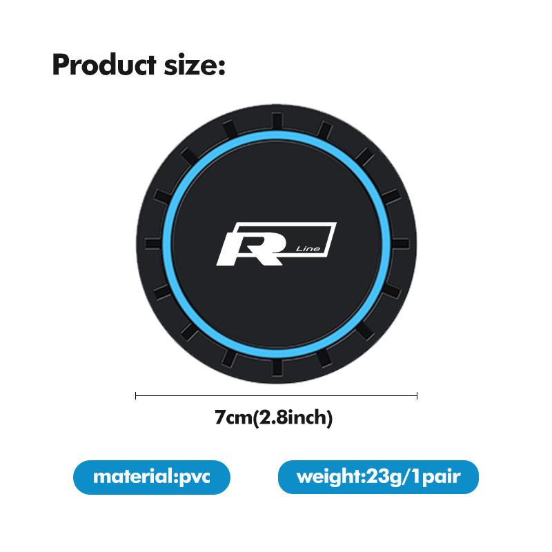 New 2026 Emblems Car Cup Anti Slip Pad With Logo Waterproof Protection Pad For Volkswagen VW Beetle CC B5 B6 B7 EOS GTI MK2 MK4 MK5 MK6 P