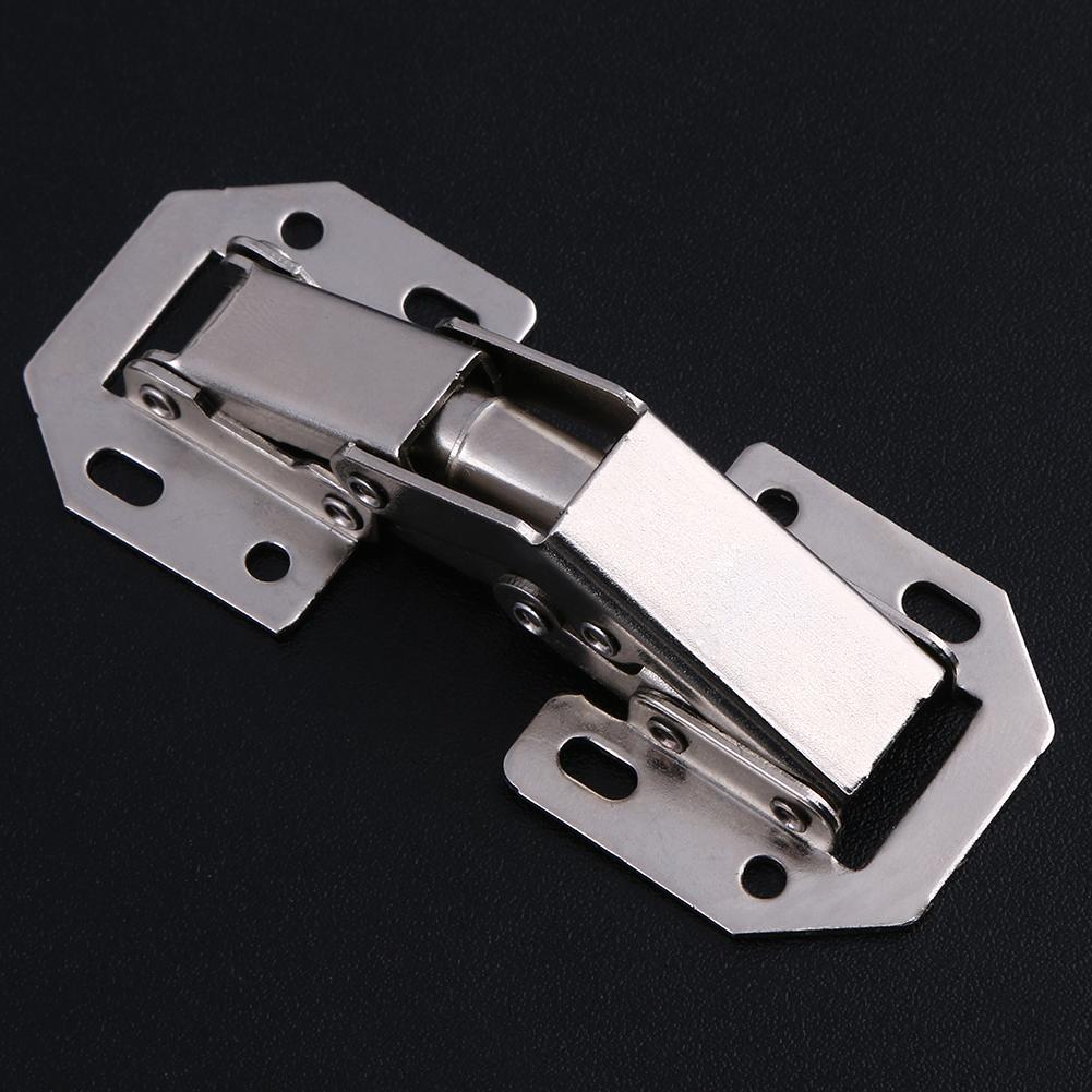 10pcs Furniture Drawer Hinge No Drilling Hole Cabinet Hardware Hinges Cold Rolled for Window Cupboard Kitchen Door Repair Tools