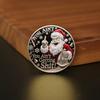 Sassy Christmas Coin Santa Knows You Ain't Getting Shit Coin Middle Finger Santa Claus Collectible Keepsake Token Gift for Coin Collectors