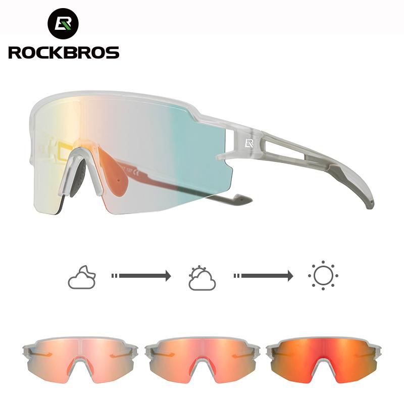 ROCKBROS Велосипедные Очки Поляризационные Защита UV400 Велосипедные Солнцезащитные Очки Мужские Женские Фотохромные Очки для Горного Велосипеда Шоссейного Велосипеда Очки
