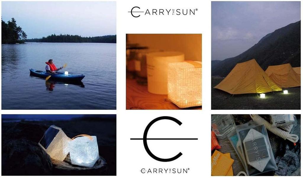 CARRY THE SUN Солнечный фонарь, Теплый свет, Черный ремешок, Маленький размер (CTSW-BKS)