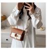 2024 New Color Block Women's Shoulder Bag Ins Fashion Plaid Scarf Crossbody Bag