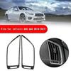 For Infiniti Q50 Q60 2014-2019 Car Side Aircondition Air Vent Outlet Cover Trim Sticker Real Carbon Fiber Accessories