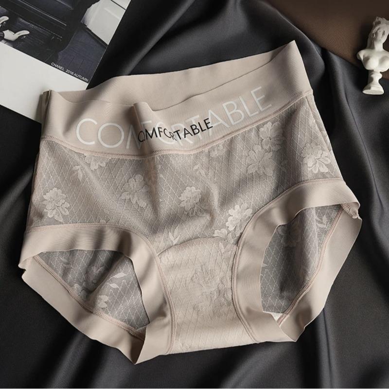 Женское модное бесшовное кружевное нижнее белье с надписью «Mid» и надписью «Simple Extended Silk Bottom»