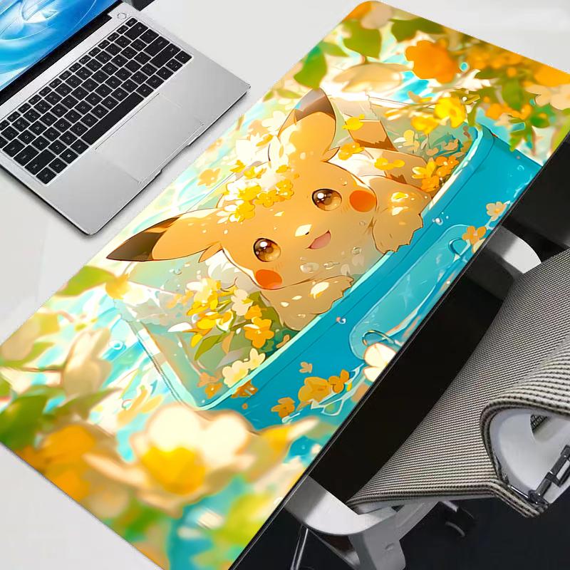 Mouse Pad notbook gamer Large Pokemon Pikachu Keyboard NonSlip Rubber Computer Carpet Desk Mat PC Gamer x MousePad