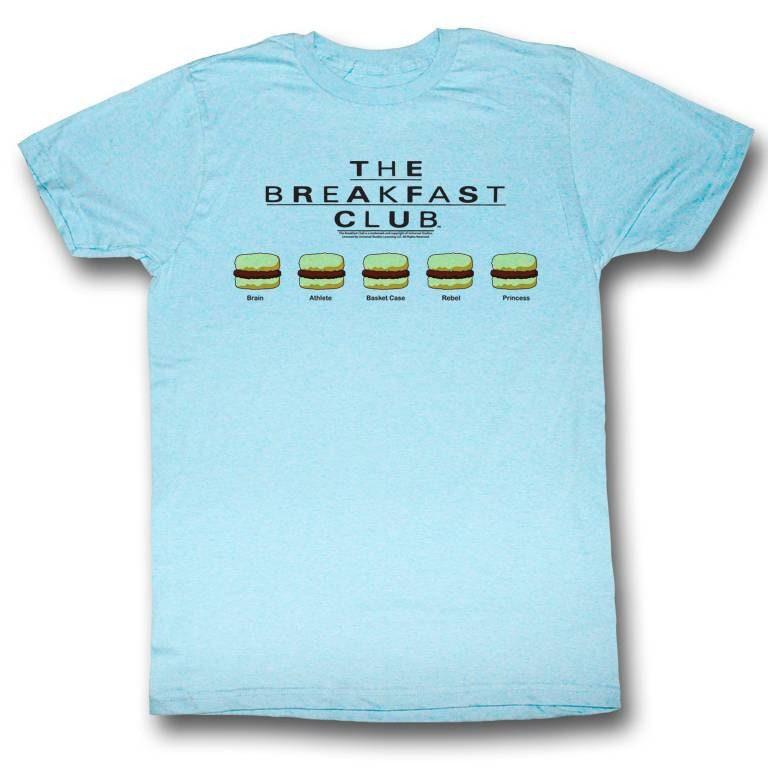 Breakfast Club Sammiches Light Blue Heather Adult T-Shirt