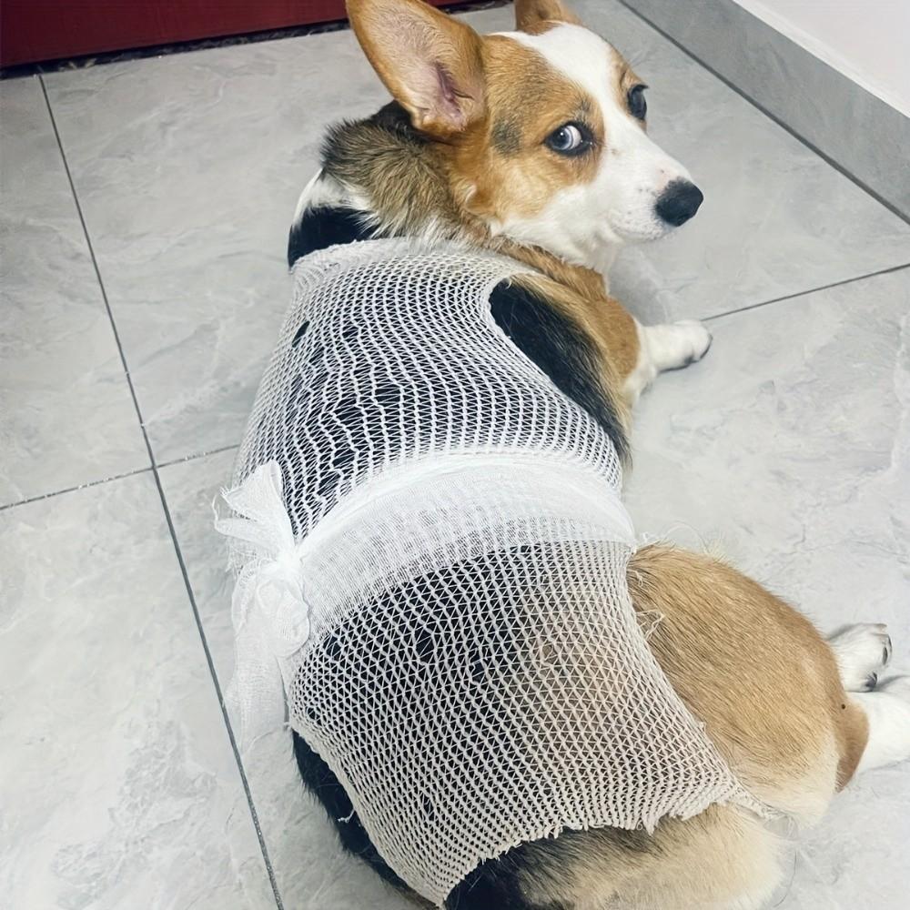 Elastic Pet Protection Cover Breathable Knee Paw Net Sleeve Pet Mesh Bandage Spayed Pet