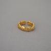 Korean Niche Style Gold-Plated Open Brass Ring for Women