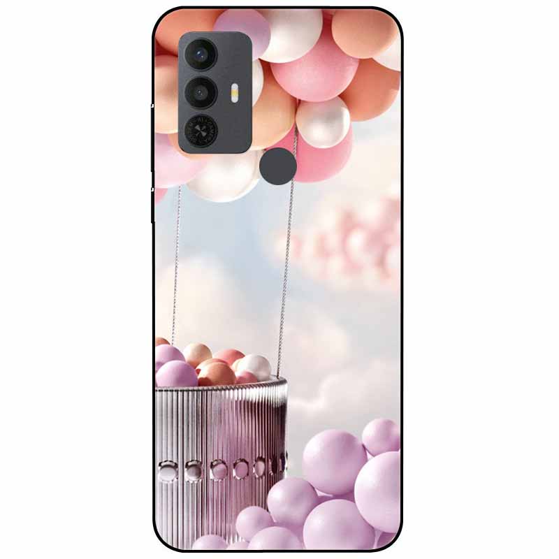Для чехла TCL 30 SE 305 6.52'' Силиконовый Мягкий Модный ТПУ Чехол для Телефона для TCL 305 306 30SE Чехол 6165A Бампер Funda для TCL30SE 405