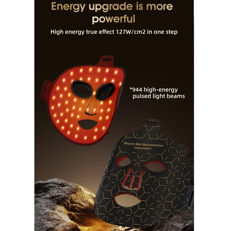 8 цветов светодиодный фотонный силиконовый маска инфракрасная терапия маска для лица косметическая маска для подтяжки лица восстановление кожи осветление тона кожи