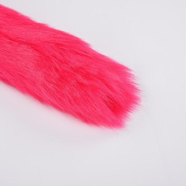 Красный лисий хвост реквизит для выступлений украшение для вечеринки