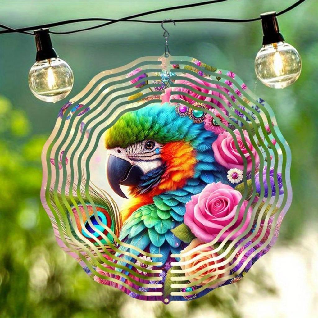 Яркий металлический колокольчик с мандалой и цветочным дизайном для декора сада на открытом воздухе, праздничный подарок на День благодарения, Рождество, Хэллоуин