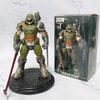 21 см Фигурка Коллекционная Модель Статуэтка Doom Slayer Eternal Аниме Охотник на Разрушение Акам Фигурка Настольное Украшение ПВХ Игрушка Подарок