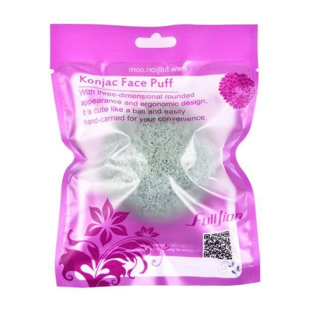 1PCS 6 Natural Colors Konjac Sponge Cosmetic Puff Sponge Face Cleaning Wash Care Powder Makeup Tools