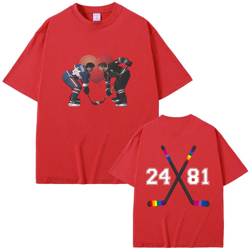 Heated Rivalry Shane Hollander Ilya Rozanov Hollanov 2481 Tshirt Men Women Clothing Oversized Tshirt Male Vintage Casual Tees