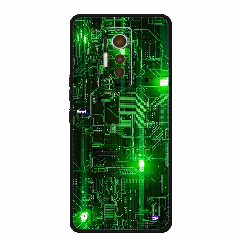 For Tecno Phantom X 2021 Case Luxury TPU Silicone Soft Cover Phone Cases for PhantomX 2021 AC8 Protection Cartoon Bumper Etui