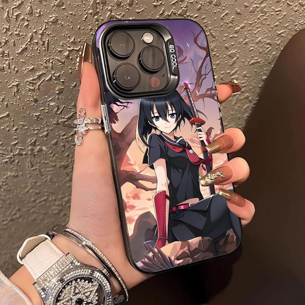 Akame Kurome Translucent Mobile Phone Case for iPhone 17 16 15 14 13 12 11 X XR XS Air Pro Max Plus Colorful Cover