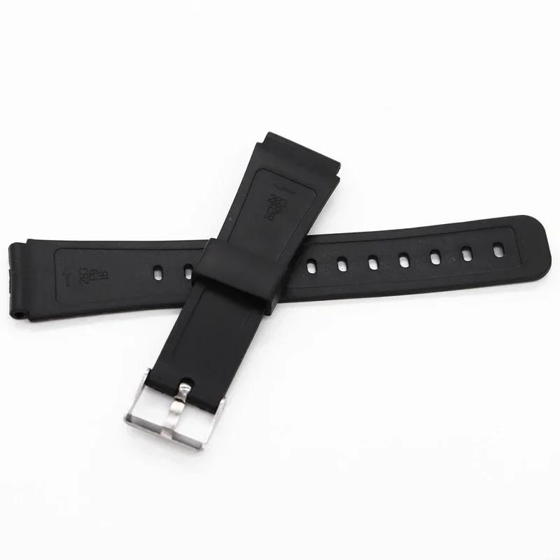Силиконовый ремешок для часов Casio W800H A158/168 AE1200/1300 SGW400 F91W F84 F105/108, 12/14/16/18/20/22 мм