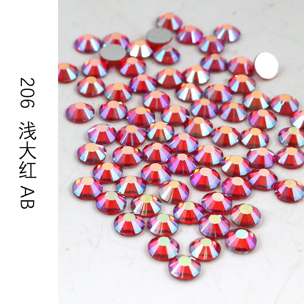 Ss3-Ss30 Разноцветные Стразы AB Стекло Плоское Дно Стразы-Бриллианты Кристалл Цветные Круглые DIY Наклейки для Маникюра Бриллиант