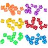 Transparent Polyhedral D10 Multicolor Dice - 10Pcs Set, Great for Game Parties and Pub Supplies