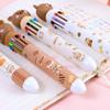Office Supplies Stationery Student Writing Pens Ten Color Ball Pen Cartoon Bear Ballpoint Pen