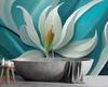 Wallpaper Image Lily turquoise flower painted