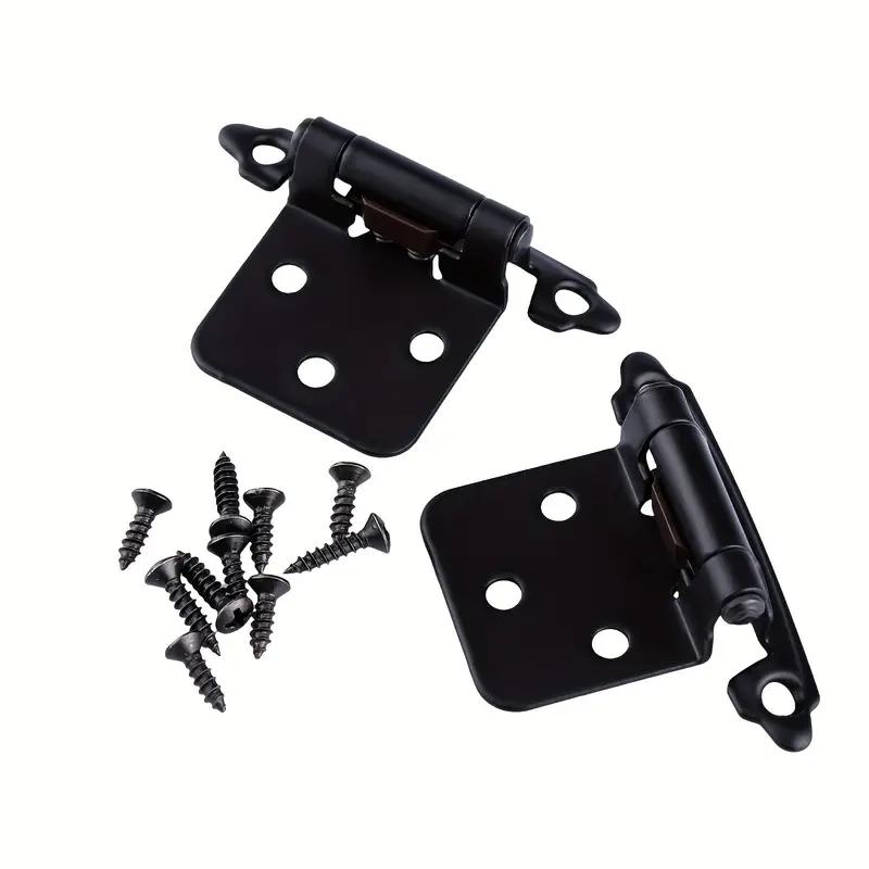 4 шт. петли для шкафа, накладные, самозакрывающиеся, крепление на лицевую сторону, петля для двери шкафа, гидравлическая пружинная петля