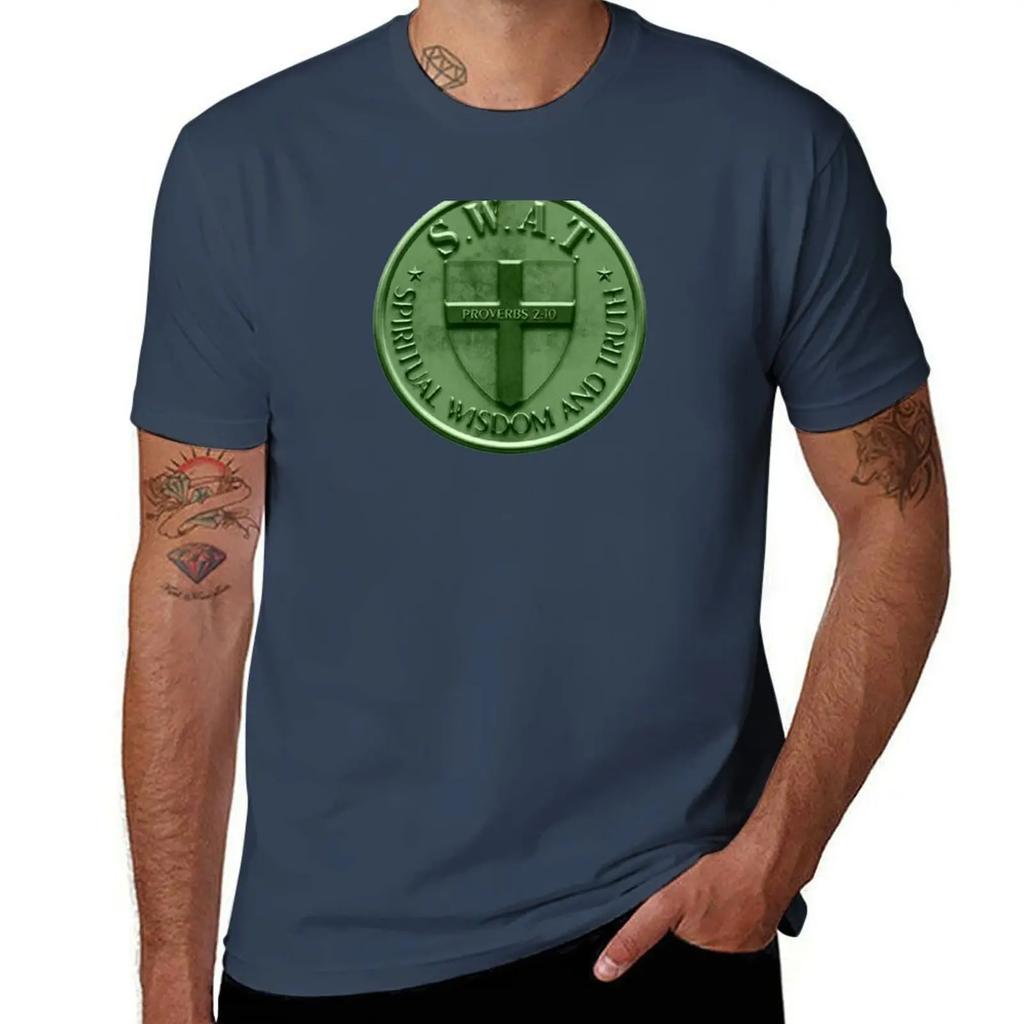 S.W.A.T Spiritual wisdom and truth proverbs 2:10 T-Shirt gifts for boyfriend baggy shirts funny t shirts men
