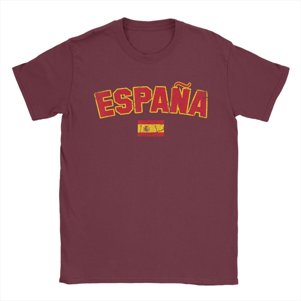 Харадзюку Футболка Летняя ESPANA Флаг Испании Модные Футболки Хлопковая Футболка для Унисекс YK Классическая Дешевая Одежда с Коротким Рукавом