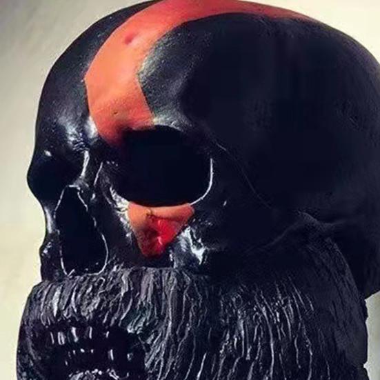 Motorcycle Skull Helmet Holder Wall Storage Rack Mount Helmet Hat Rack Resin Craft Halloween AVE