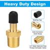 Латунный клапан заполнения воздушного компрессора 1/4" и 1/8" NPT - Антикоррозийный клапан Шредера с разъемом для накачки шин для бака и использования в автомобиле