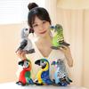 Cute Simulation Parrot Starling Doll Plush Toy Bird Puppet Home Living Room Ornament Children's Puppet Doll