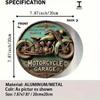 Винтажная металлическая жестяная вывеска с мотоциклом Ретро Настенное искусство Домашний декор