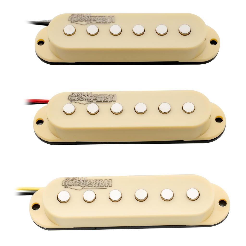 Wilkinson High Output Ceramic Guitar Single for Stratocaster Electric Cream of Pickups, Pickup, Guitars, (Set 3)