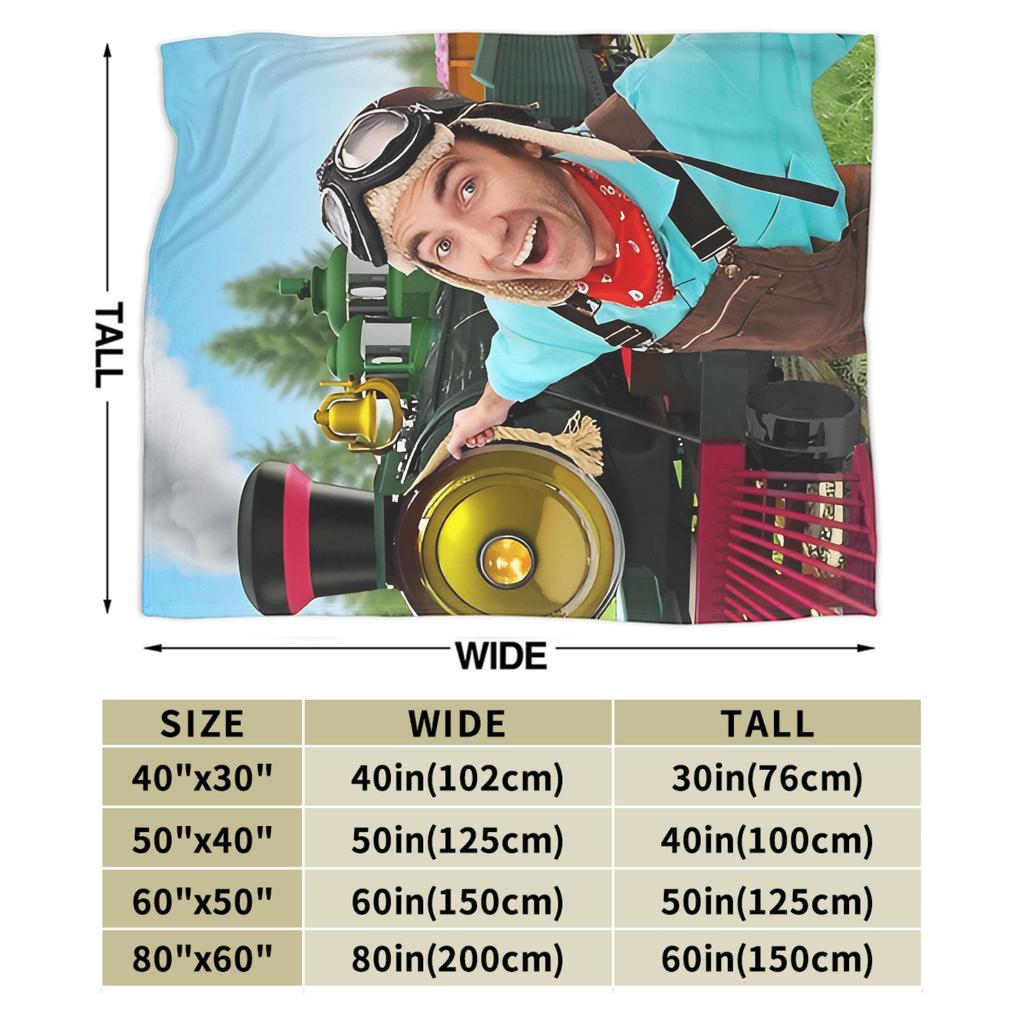 Danny Go Cartoon Blankets Quality Warm Throw Blanket Winter Airplane Travel Couch Chair Fluffy Bedspread