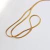 Vacuum Electroplating Cold Wind Fashionable Simple Stacking 2021 New Flat Narrow Snake Bone Chain Necklace 293