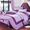 King Size/Queen Size/Full Size Sheet Quilt Cover Pillowcase Set Thick Cotton Bedroom Simple Bedding High Quality
