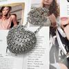 Роскошный Маленький Блестящий Клатч-Сердце с Алмазами Вечерний Кошелек-Клатч Со Стразами Женская Модная Сумка Дизайнерская для Женщин Сумка на Плечо с Цепочкой