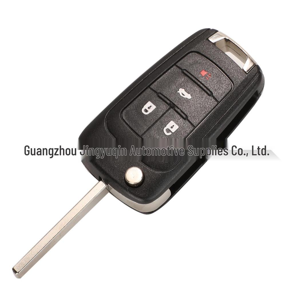 Compatible Key Replacement Shell for 2/3/4/5-Button Chevrolet/Opel/Buick Cruze Malibu (Flat Back)