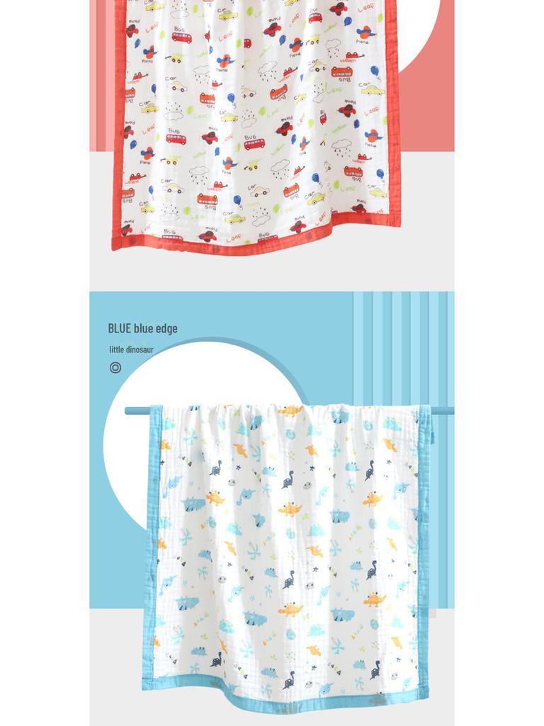 A-Class Soft Infant Cotton Gauze Bath Towel & Blanket, Six-Layer, Universal for All Seasons.