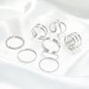 8Pcs/Set Finger Ring Elegant Vintage Retro Creative Multi Style Jewelry Ring for Women